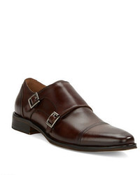 Kenneth Cole Reaction Sub Let Leather Monk Strap Loafers