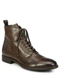 Dark Brown Leather Dress Boots