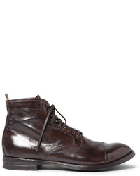 Officine Creative Anatomia Glossed Leather Boots