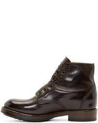 Officine Creative Brown Leather Lowry Boots