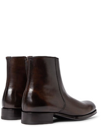 Tom Ford Edgar Burnished Leather Boots