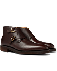 George Cleverley Fry Full Grain Leather Monk Strap Boots