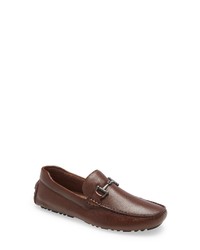 Nordstrom Bryce Bit Driving Shoe In Brown Leather At