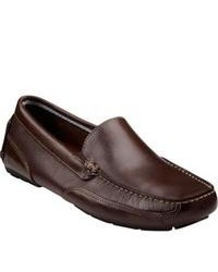 Clarks Circuit Senna Brown Full Grain Leather Driving Shoes