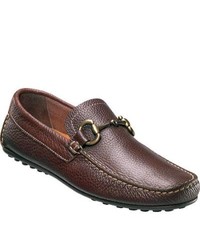 Florsheim Danforth Brown Milled Leather Driving Shoes