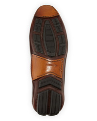 Magnanni For Neiman Marcus Woven Leather Penny Driver