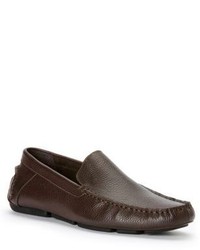 Calvin Klein Miguel Tumbled Leather Driver Moccasins