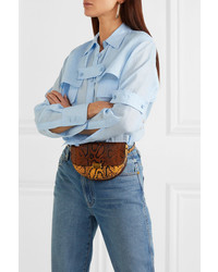 Wandler Anna Snake Effect Leather Belt Bag