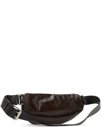 Jil Sander Brown Leather Belt Bag