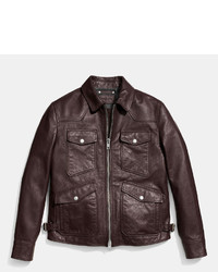 Coach Collection Four Pocket Leather Jacket