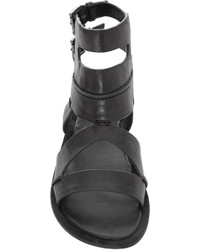 Max Studio Jack Leather Double Buckle Sandals