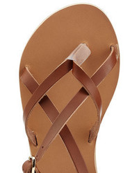 Ancient Greek Sandals Leather Flat Sandals