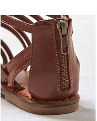 gladiator sandals with zip back