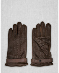 Belstaff Davington Gloves Dark Brown
