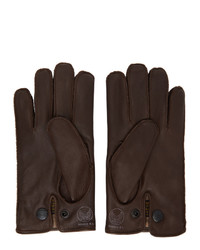 RRL Brown Leather Officers Gloves