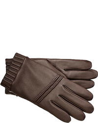 UGG Calvert Textured Tech Leather Glove Black Multi Touch Screen Gloves