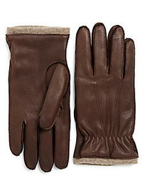 Cashmere Lined Deerskin Leather Gloves