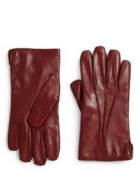 Saks Fifth Avenue Collection Leather Cashmere Gloves