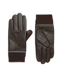 Ted Baker London Cuffed Leather Touchscreen Gloves