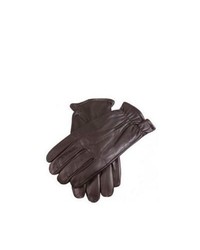 Dents Gun Cut Leather Gloves Brown
