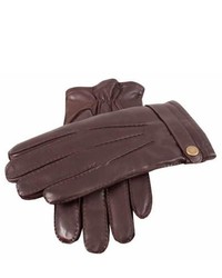 Dents Lined Leather Gloves Brown