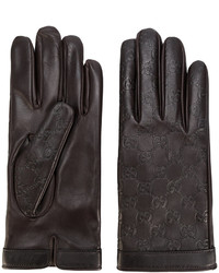 Gucci Gg Supreme Debossed Gloves
