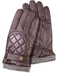 Polo Ralph Lauren Gloves Quilted Leather Wool Lined, $88 | Macy's |  Lookastic