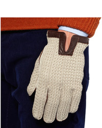 Dents Leather And Cotton Driving Gloves