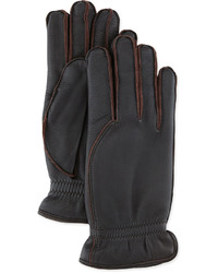 Loro Piana Leather Gloves With Cashmere Lining