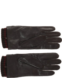 Ted Baker London Oktopus Leather Gloves Chocolate