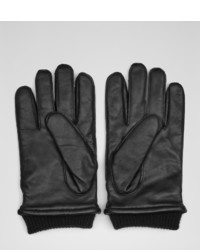 Reiss Penfold Leather Cuffed Gloves