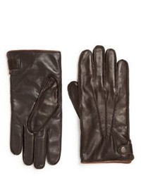 Saks Fifth Avenue Collection Leather Texting Gloves