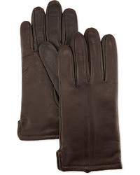 Grandoe Touch Screen Leather Glove Brown