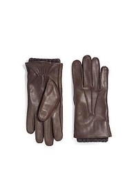 UGG Australia 2 In 1 Deerskin Leather Gloves Brown