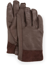 Gibson Ugg Australia Leather Gloves Brown