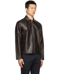 Séfr Brown Faux Leather Truth Jacket