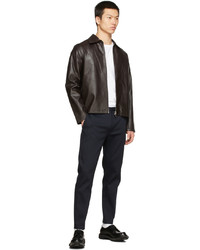Séfr Brown Faux Leather Truth Jacket