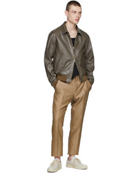 Tom Ford Taupe Leather Jacket