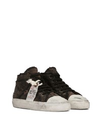 Dolce & Gabbana Distressed High Top Sneakers