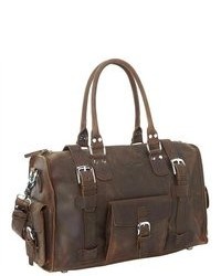 Vagabond Traveler 19 Cowhide Leather Medium Dufflegymtravel Bag L48 Dk Vintage
