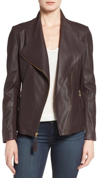 via spiga leather jacket