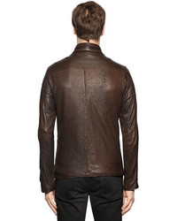 Giorgio Brato Double Zip Smooth Leather Jacket