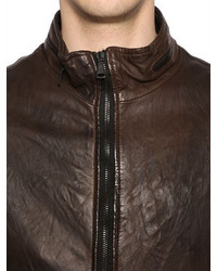 Giorgio Brato Double Zip Smooth Leather Jacket