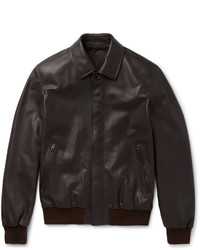 Ermenegildo Zegna Leather Blouson Jacket