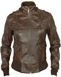 Forzieri Signature Dark Brown Lizard Stamped Genuine Leather Jacket