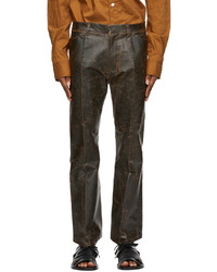 Bed J.W. Ford Brown Chameleon Coating Trousers