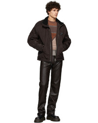 Gmbh Brown Pleather Lata Trousers