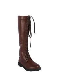 Ellie 151 Karina Knee High Lace Up Boots