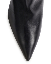 Manolo Blahnik Hanzuotal Leather Knee High Boots