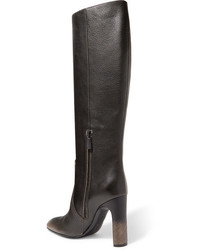 Bottega Veneta Textured Leather Knee Boots